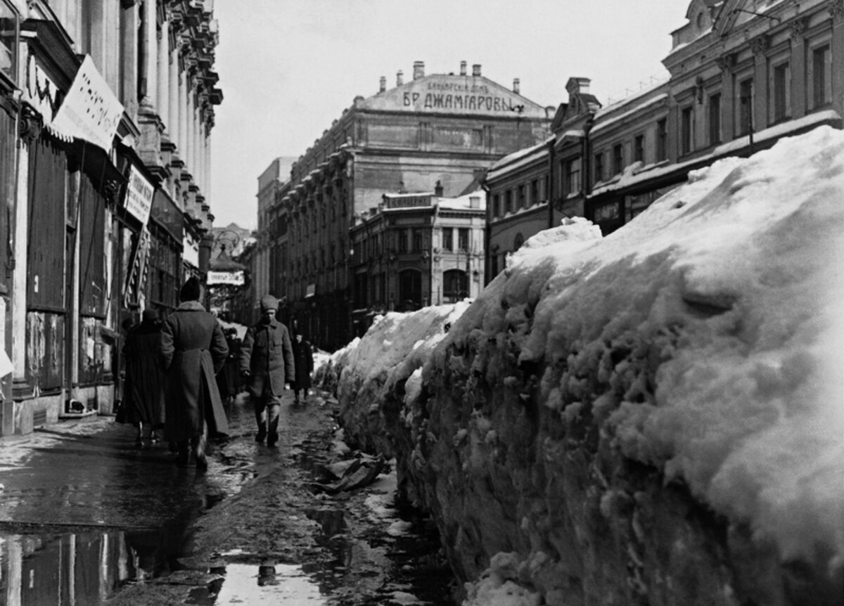 Москва весной 1918г. Фото из открытых источников. 