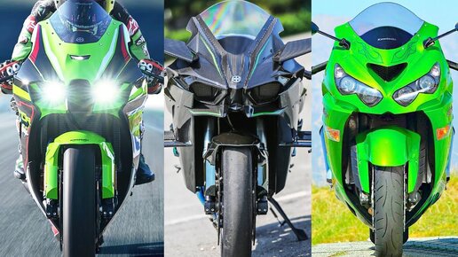 Все Нагибатели от Kawasaki (2024) - ZX-25R ,ZX-4R ,ZX-6R ,ZX-10R ,ZX-14R ,H2 ,H2R  !