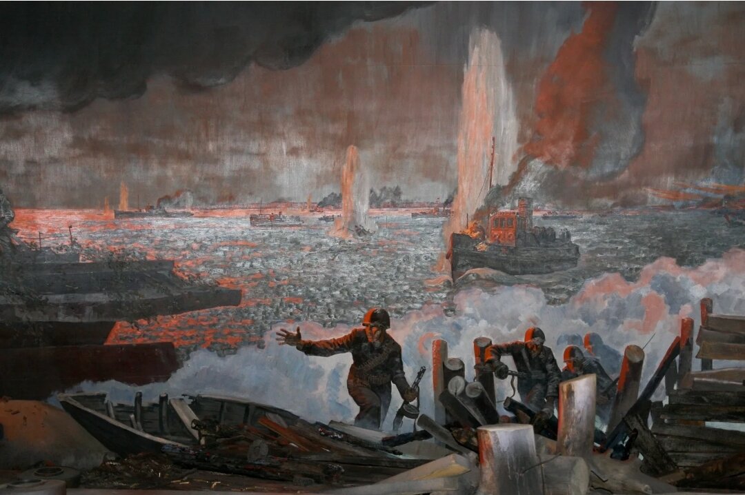 Переправа через Волгу... (картинка из открытых источников)... 