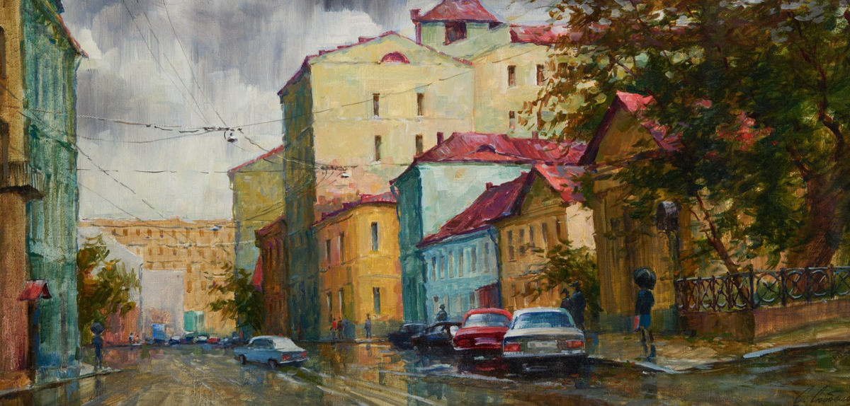 "Красные крыши" Станислав Скобелев.