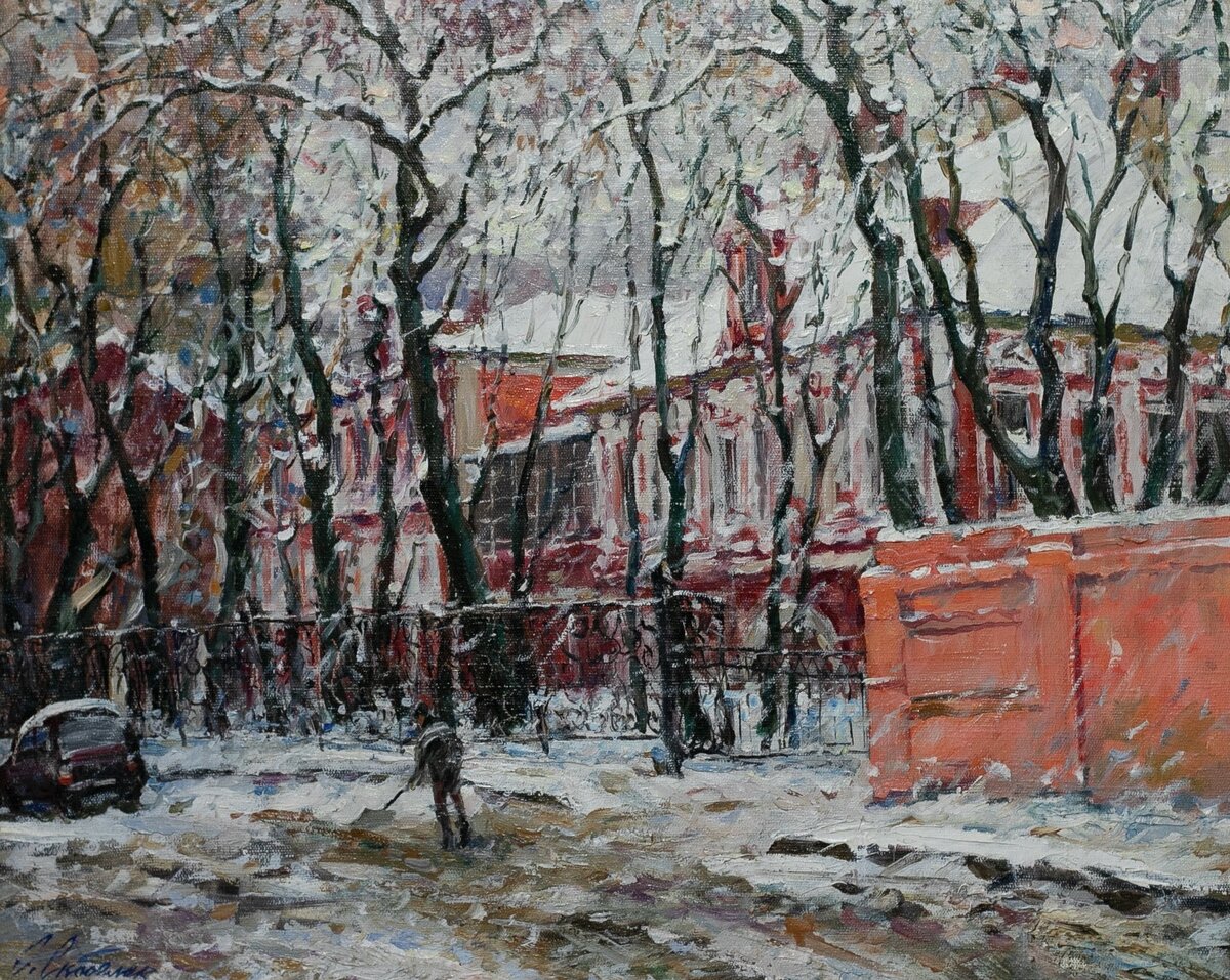 "Москва под снегом" Станислав Скобелев.