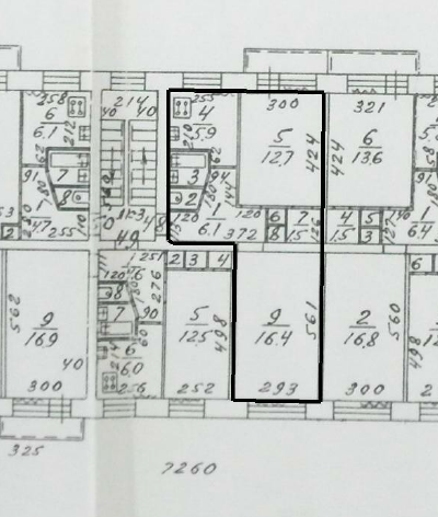 Так квартира выглядит сейчас: санузел со скошенной стенкой, ооочень глубокий, но непонятно, зачем нужный, встроенный шкаф в коридоре