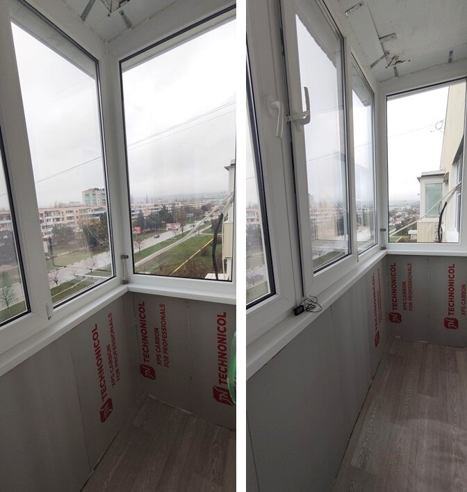 Балкон после утепления