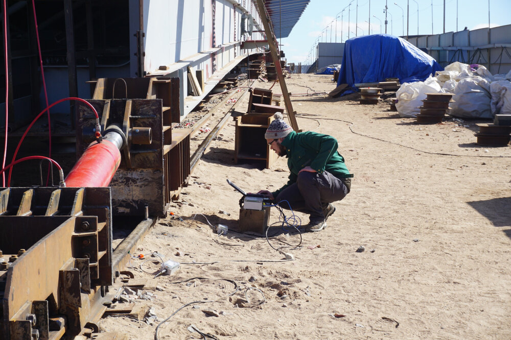 Николай Козак проводит натурные испытания