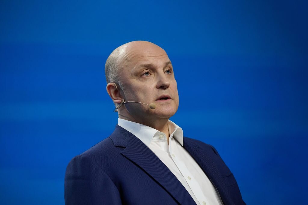   Заместитель председателя правления «Газпрома» Олег Аксютин на Дне энергетики Анна Послянова