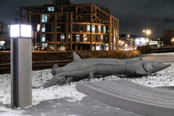 Элемент благоустройства набережной реки Карповки. Фото: пресс-служба Смольного https://vk.cc/csQPqE