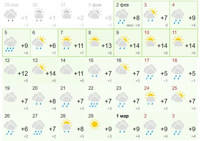 Ладога погода на 10 дней