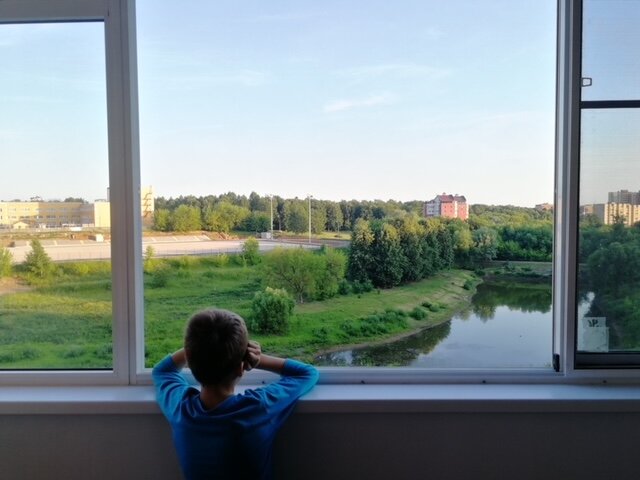 Вид из окна нашей квартиры в городе Чехов М.О.