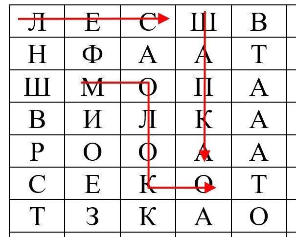 Правила игры в филворд

