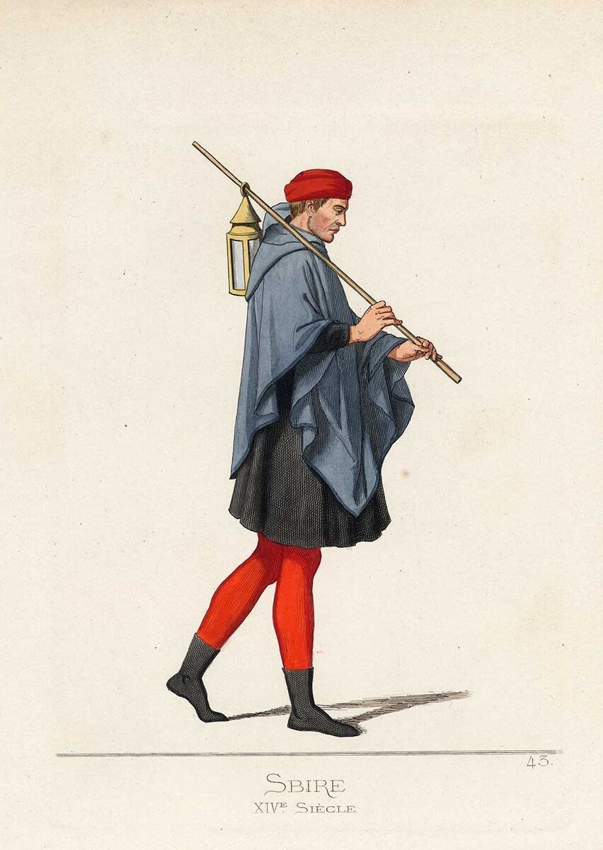 Сбир в 14 веке, иллюстрация Паоло Меркьюри [1860]