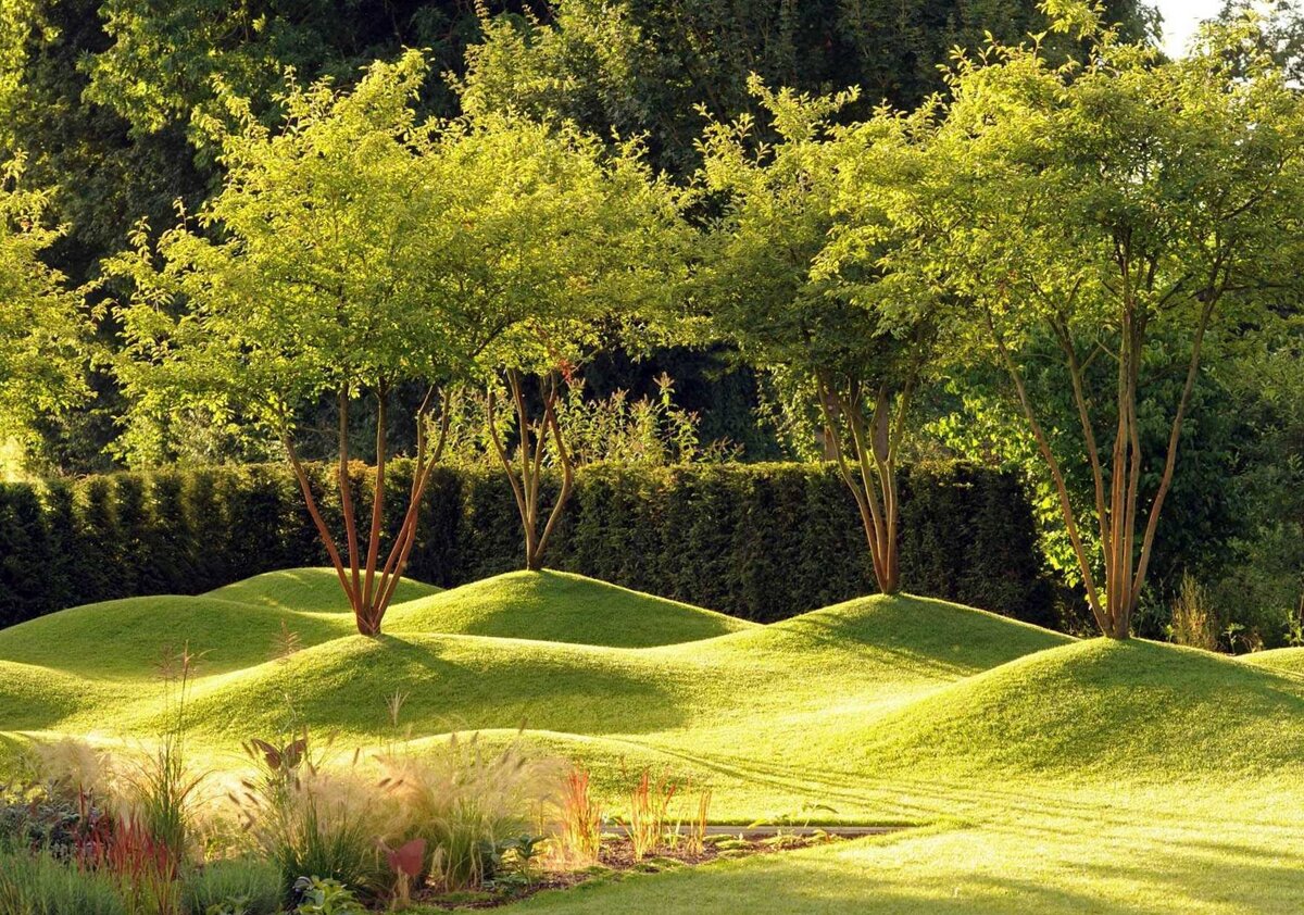 Геопластика может выглядеть очень симпатичной... если всё идеально выровнять и не давать зарастать сорняками по уши. Фото с сайта banzai-vrn.ru.. Но чаще бывает