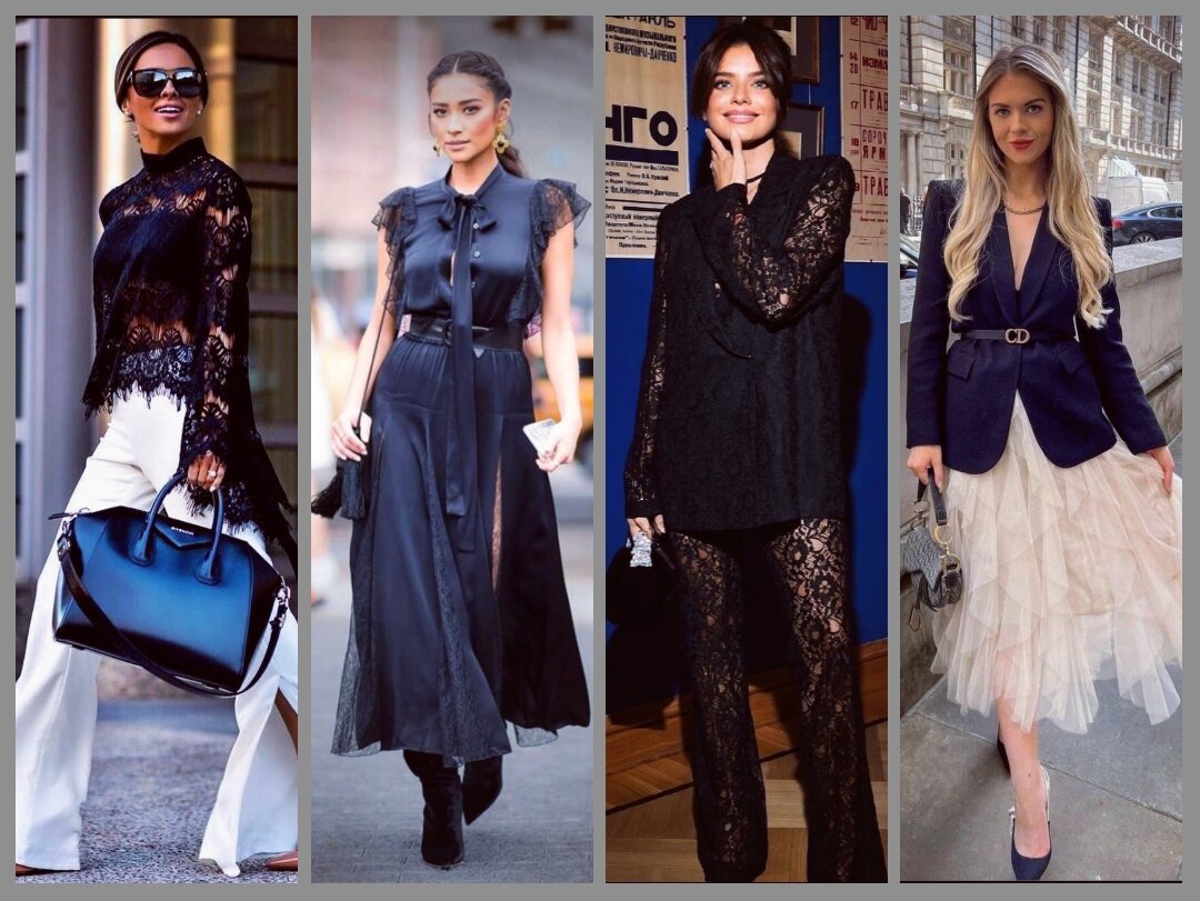 pinterest.com                                               Тренд на "прозрачность" делает образы лёгкими и женственными.