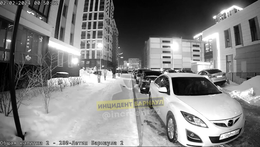 Молодые люди мирно разговаривают, решив, что конфликт исчерпан. ФОТО: "Инцидент Барнаул"