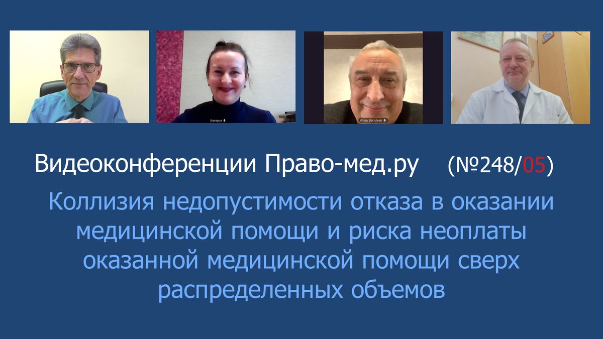 Видеоконференция Право-мед.ру от 31 января 2024 года