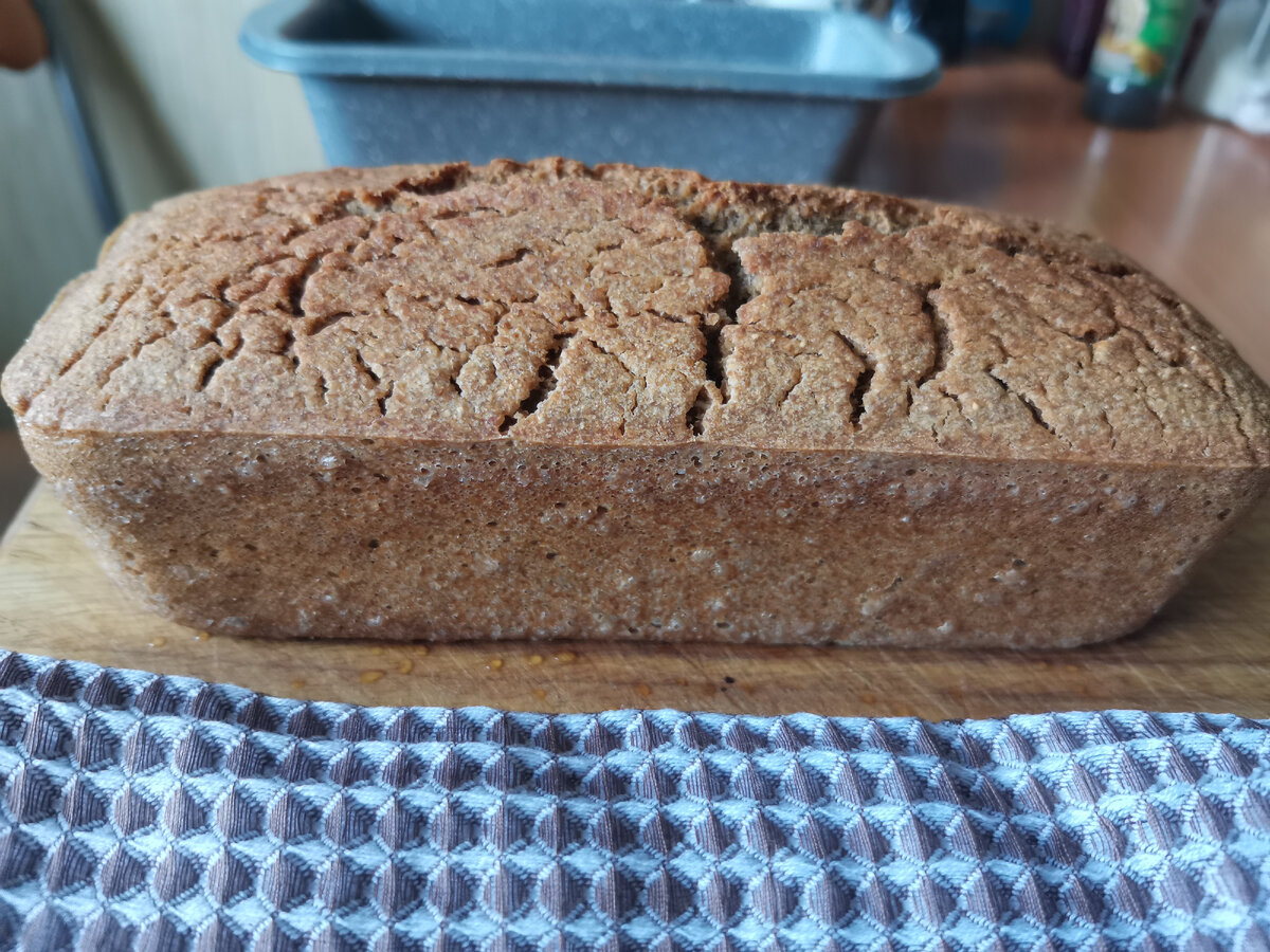 Хлеб из зелёной гречки собственного приготовления