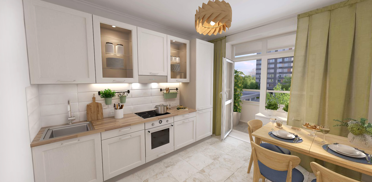 Кухня в квартире по реновации. Фото с сайта Фонда Реновации