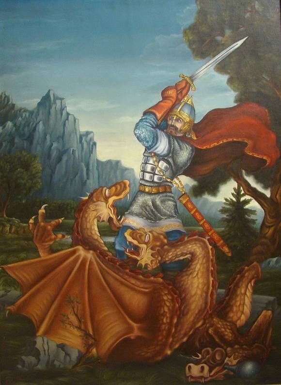 Николай Сон «Добрыня Никитич и Змей Горыныч»