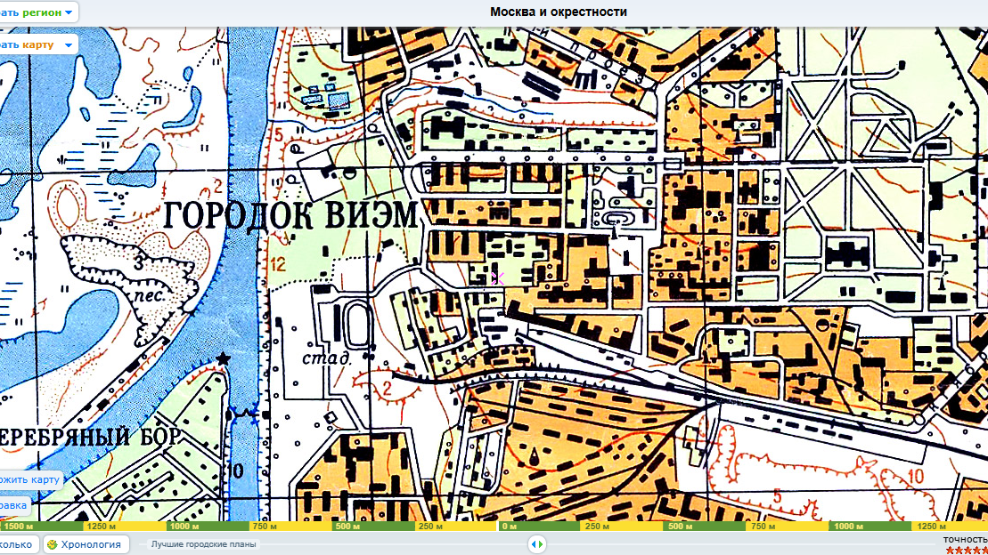 Городок   ВИЭМ   на карте  Москвы 1964 года http://www.etomesto.ru/map-mos1964/