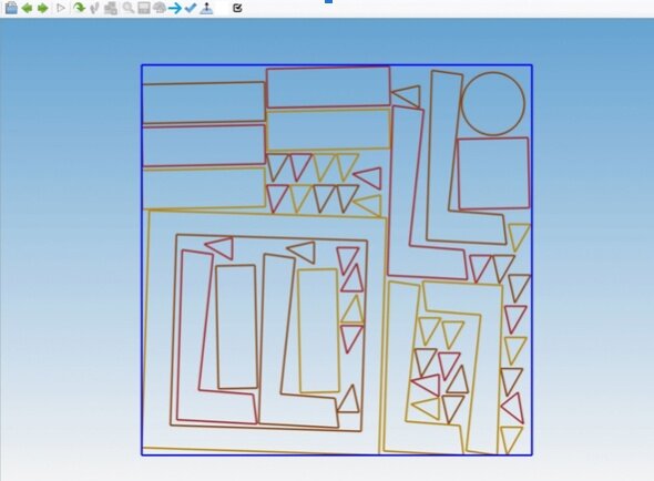 Функция Nesting — это способ раскроя материала, который позволяет оптимально расположить детали на полотне