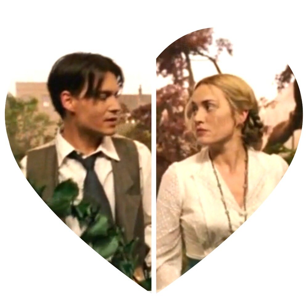 На фото обработанный мной скрин из фильма «Волшебная страна», режиссер Марк Форстер кинокомпания Miramax. Коллаж демонстрирует внешний вид актеров Джонни Деппа в роли Барри и Кейт Уинслет в роли Сильвии, а так же общий визуальный фон фильма. Подробнее об этом рассказано в статье. Все материалы принадлежат правообладателям и размещены исключительно в информационных целях.