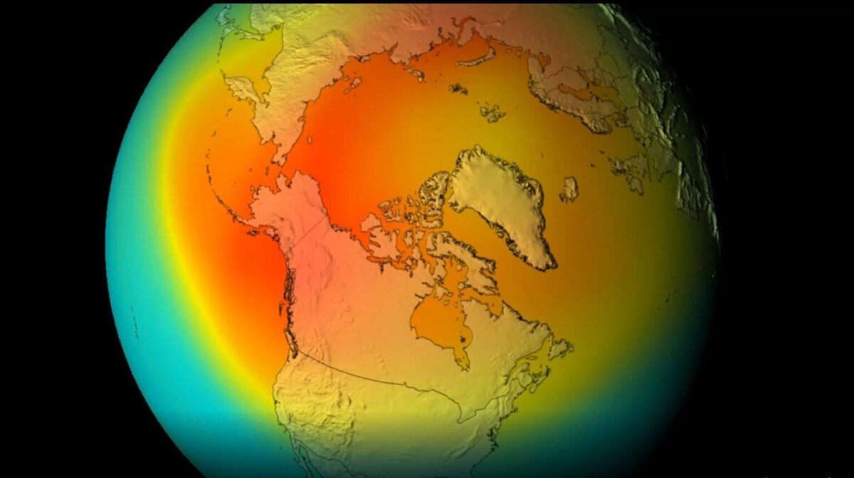 Хлорфторуглероды в земной атмосфере. NASA/Goddard Space Flight Center.