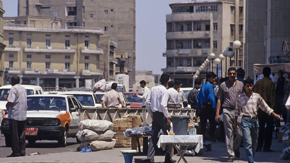    Одна из центральных улиц Багдада в Ираке.© РИА Новости . Олег Ласточкин