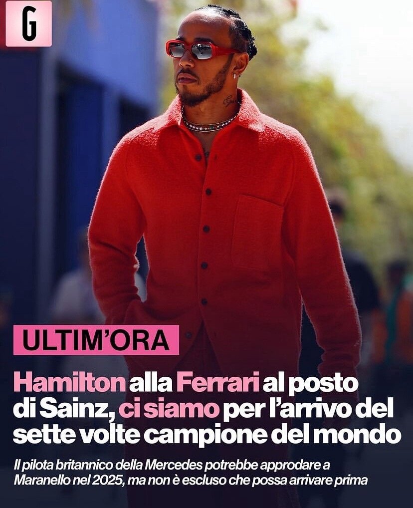 Новость о переходе Хэмилтона в La Gazzetta dello Sport