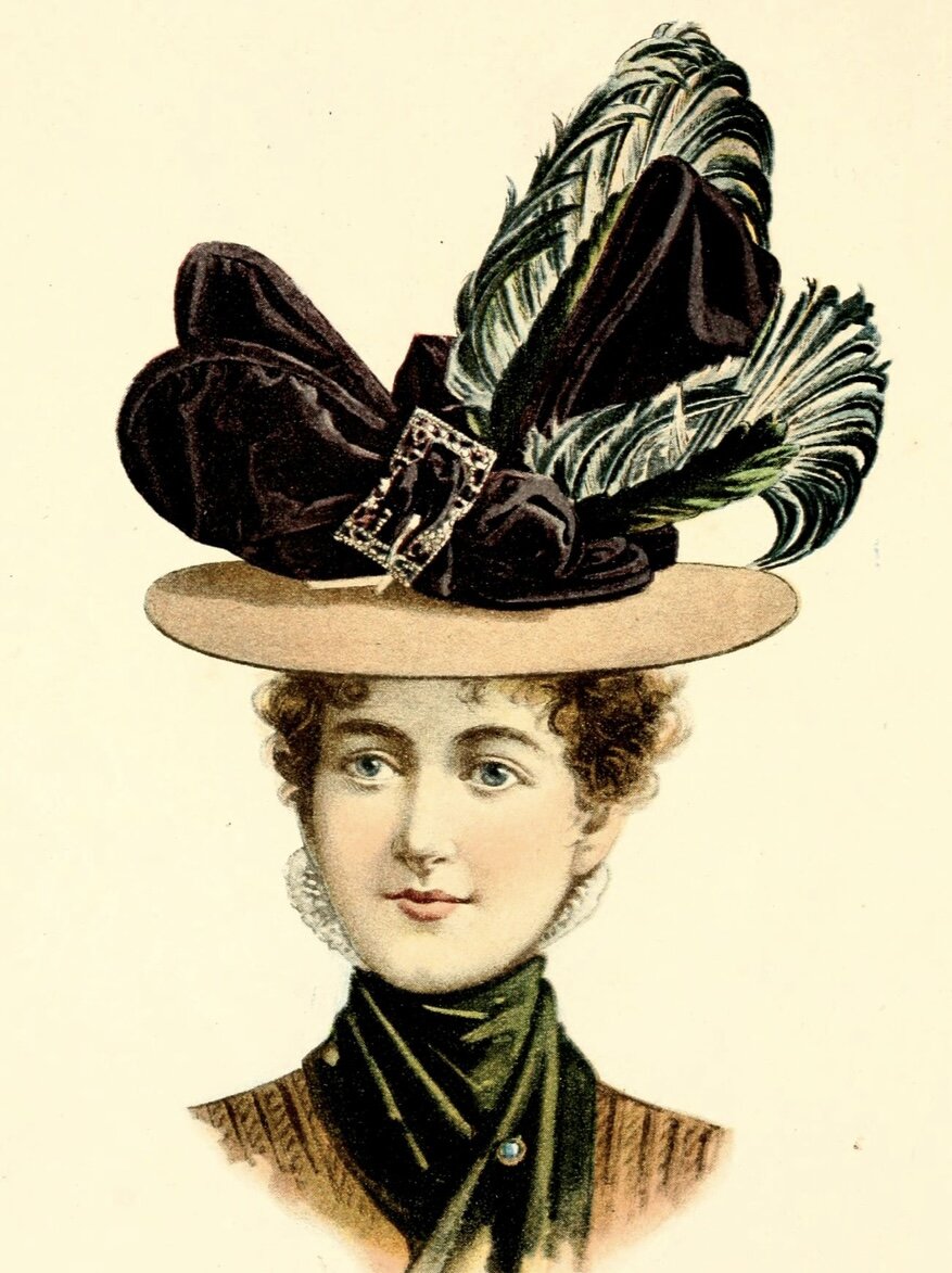 Женская шляпа 19 века. 
