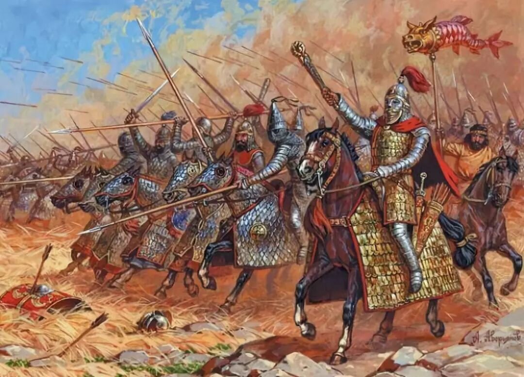 Атака парфянских катафрактов (I в. до н.э. — III в. н.э.)