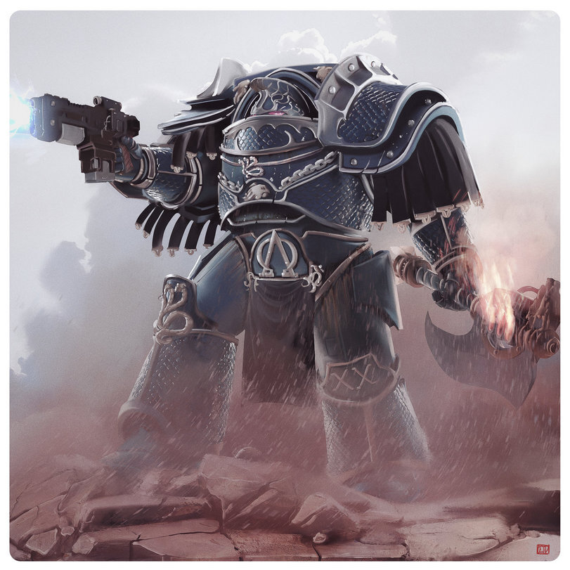 Терминатор Альфа-Легиона в броне «Катафракт» [M31]