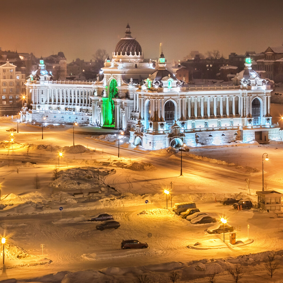 Казанская площадь зима