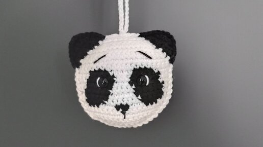 Панда крючком. Панда поворотными рядами (техника Ragdoll). Crochet panda amigurumi