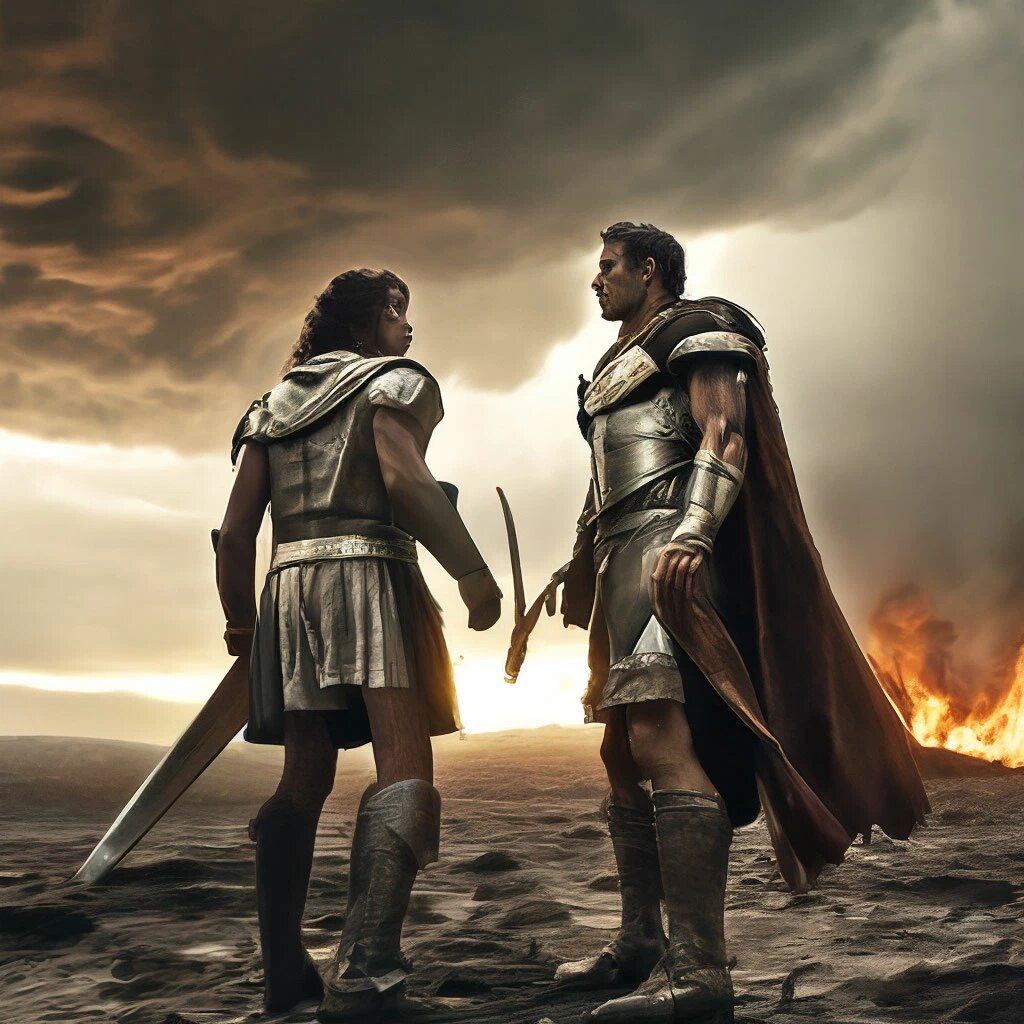 Цезарь и Брут