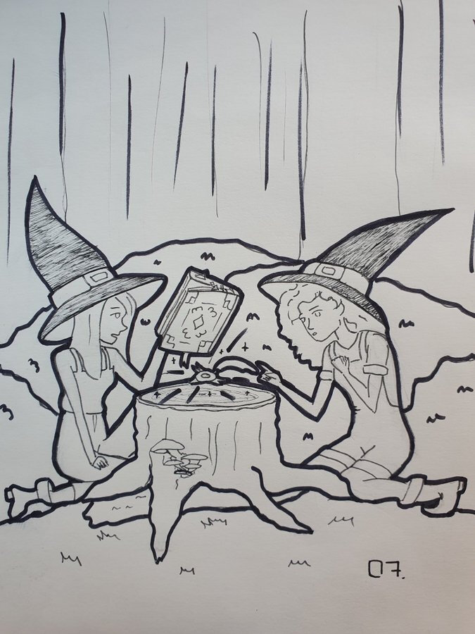 Картина Маринетт Мортем - Тайна магии: Волшебные девочки и сила природы