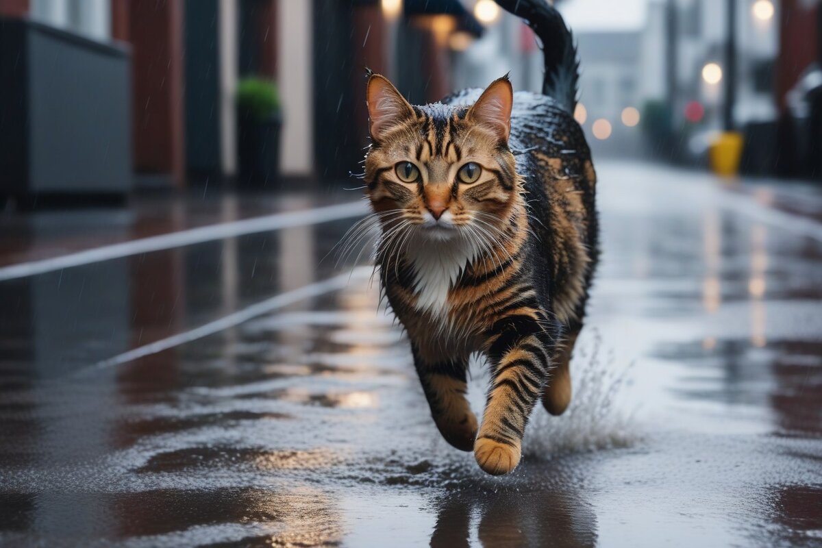 Кошка, сгенерировано нейросетью по описанию из главы