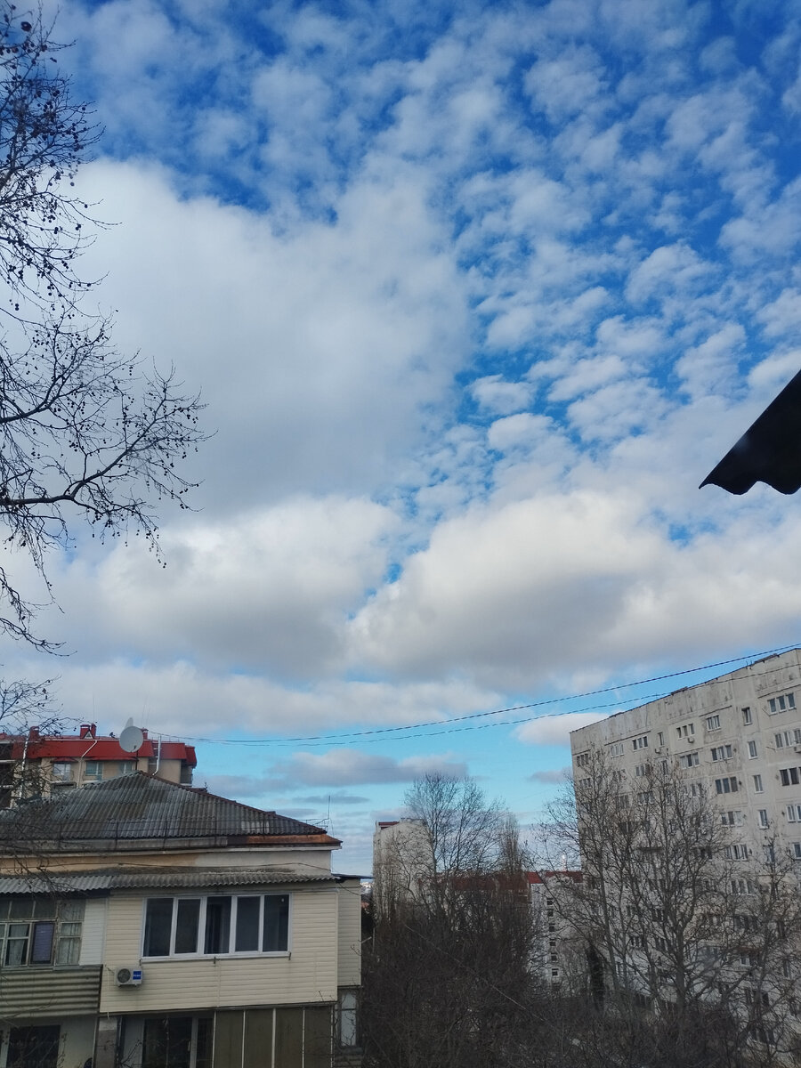 Вид из окна кухни в сторону центра города