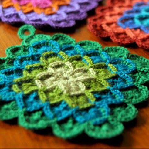    Красивая прихватка   
Источник: «Sarah london»