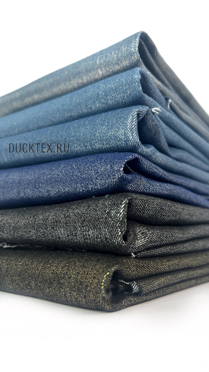 Ткань джинс с напылением. ducktex.ru