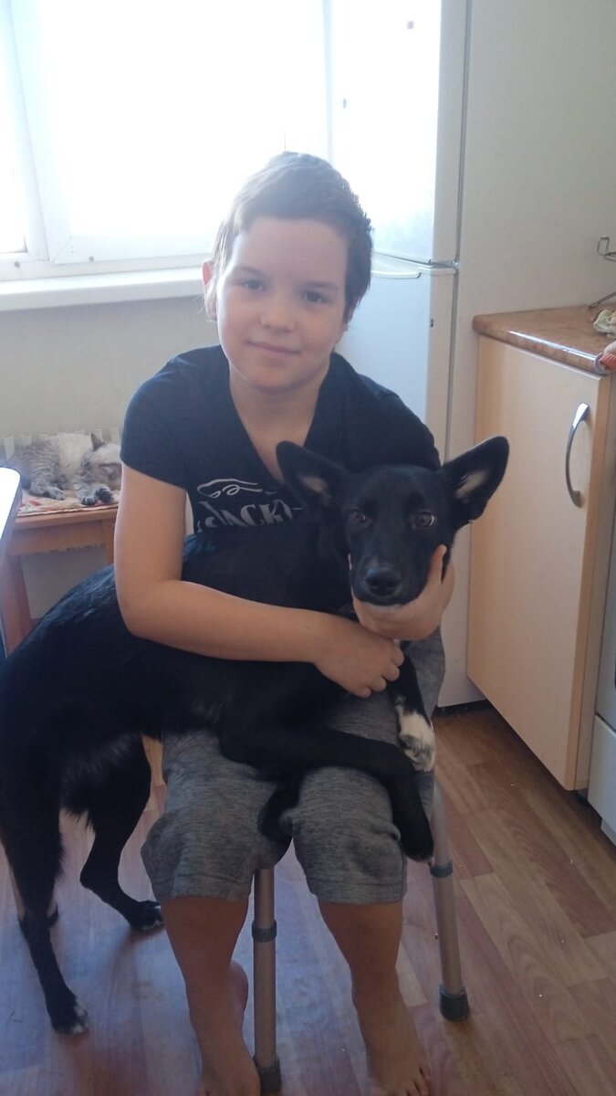 Анин сын Леша с Майей