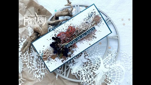 Процесс создания открытки в технике миксмедиа / MIXEDMEDIA CARD TUTORIAL