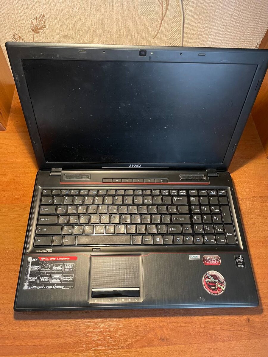 Мой MSI GP60 2PE Leopard