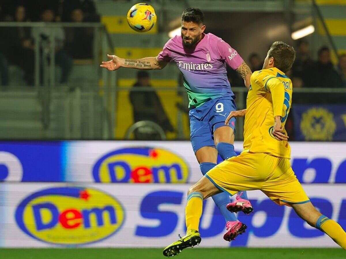    Нападающий "Милана" Оливье Жиру© Фото : Пресс-служба Серии А