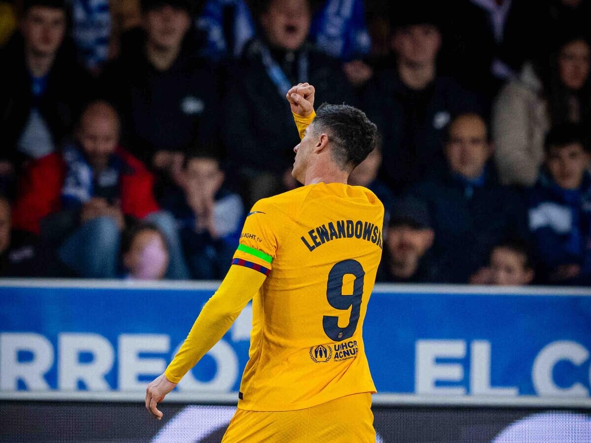    Польский нападающий "Барселоны" Роберт Левандовский© Фото : Пресс-служба "Барселоны"