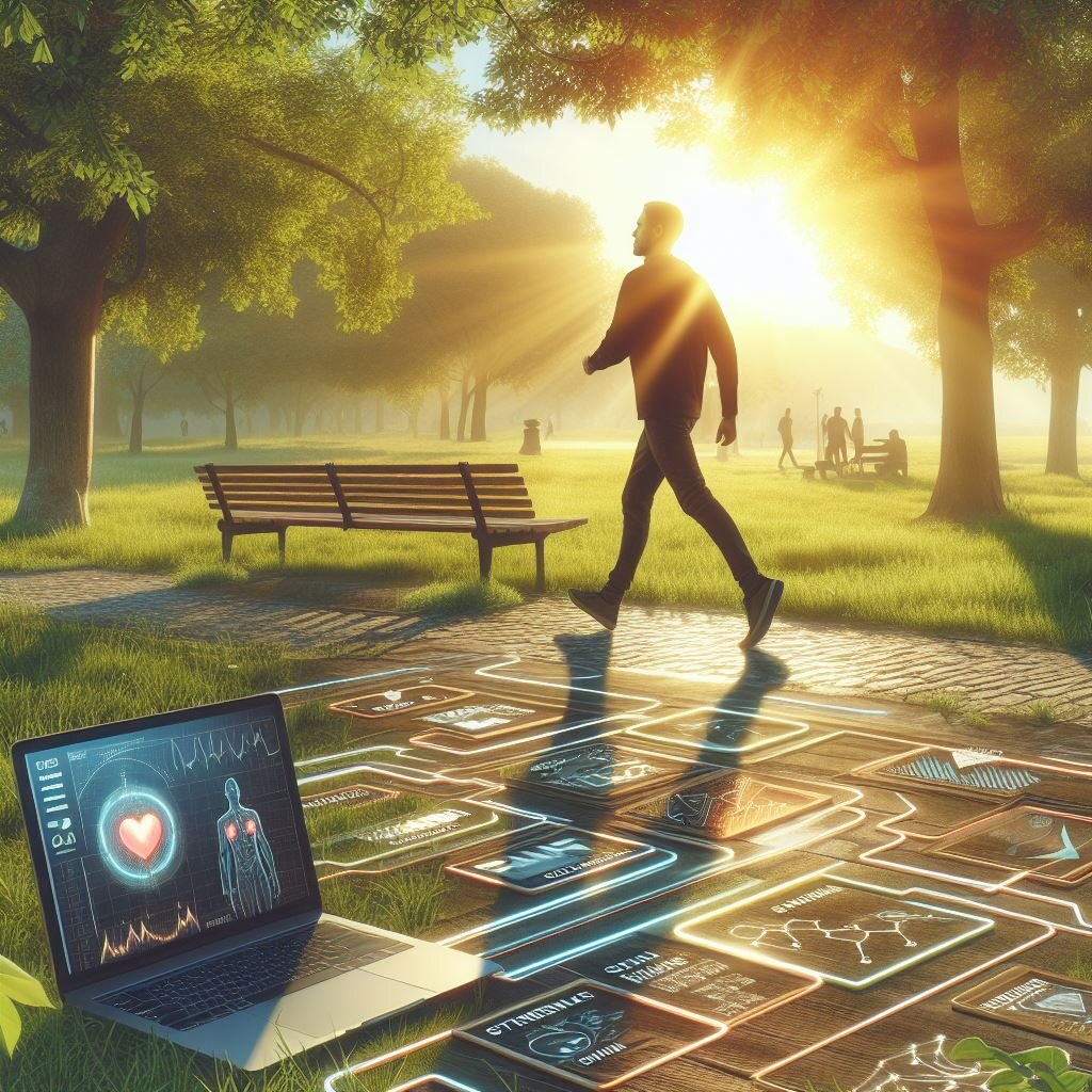 Утренняя прогулка по парку - отличный способ зарядиться энергией на весь день