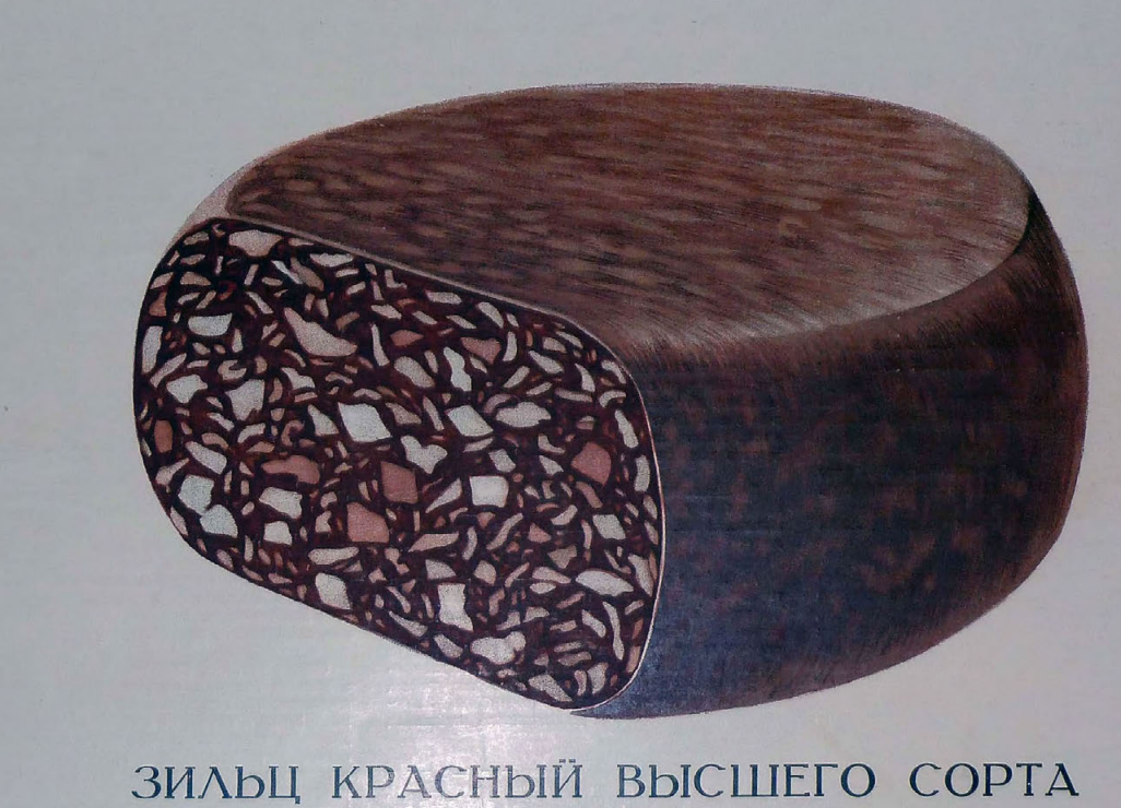 фрагмент страницы "Колбасы и мясокопчености" 1938