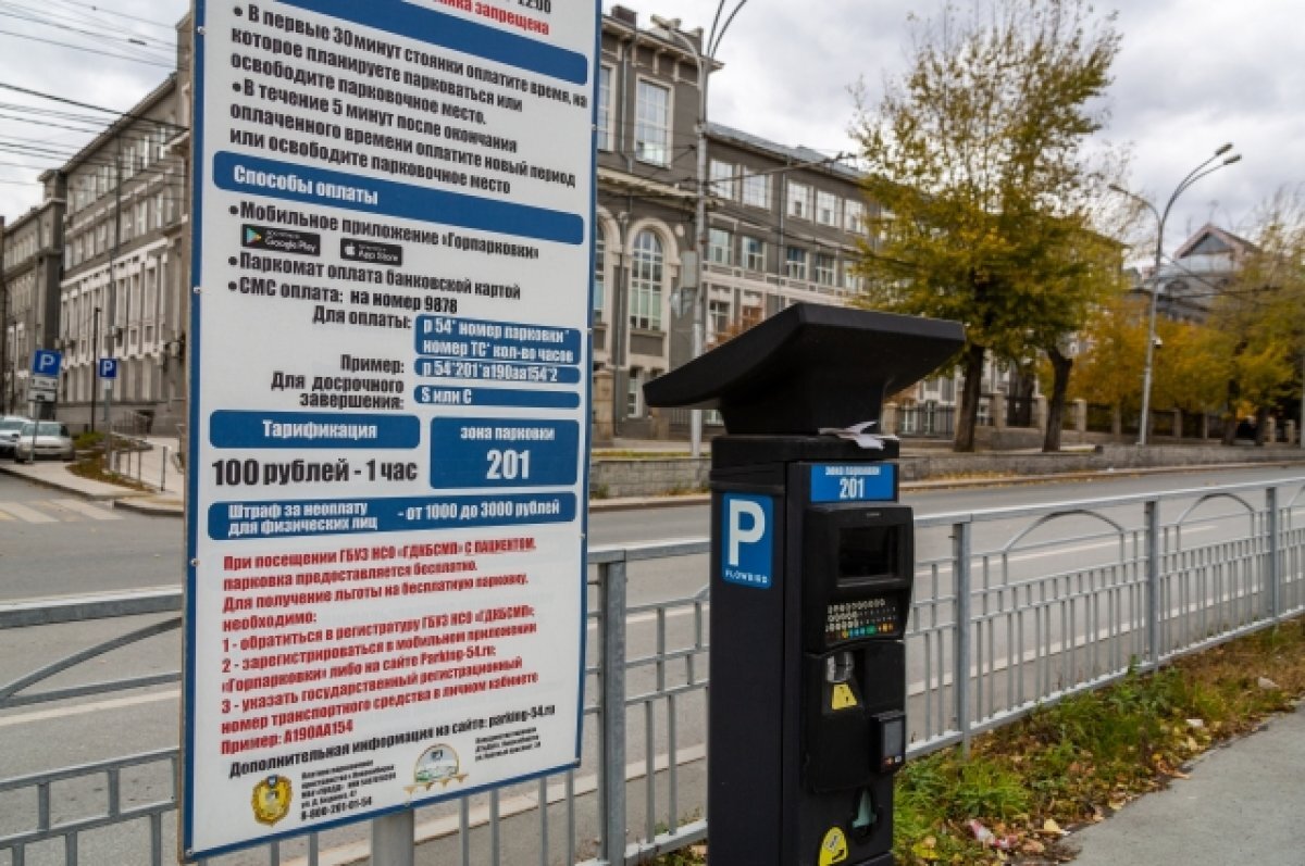   На 8,6 млн рублей оштрафовали водителей в Новосибирске за платную парковку
