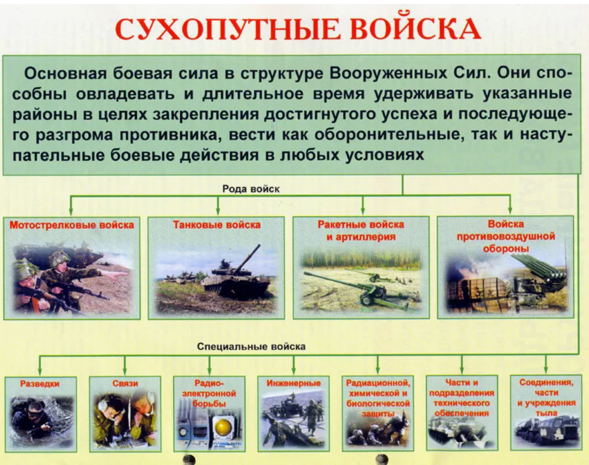 Специальная военная информация. Состав сухопутных войск Вооруженных сил РФ. Сухопутные войска РФ рода войск. Рода сухопутных войск вс РФ. Рода войск Вооруженных сил РФ Сухопутные войска.