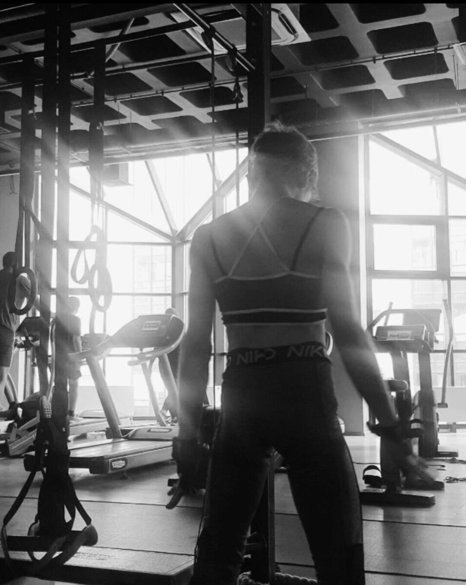 Фото с тренировки автора 