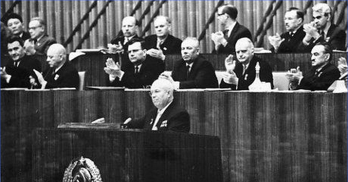 22 го съезда. Хрущев на 22 съезде КПСС. 22 Съезд КПСС 1961. Выступление Хрущева на 20 съезде КПСС.