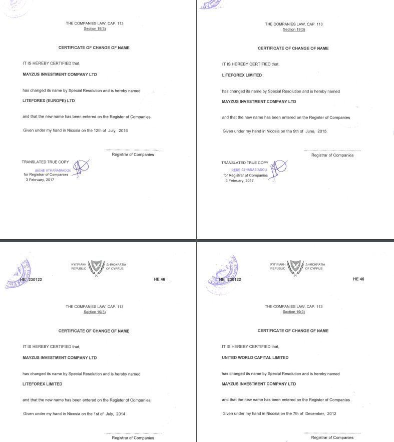 Регулятор компании LiteForex